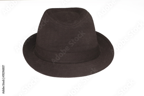 A fedora hat isolated on white.