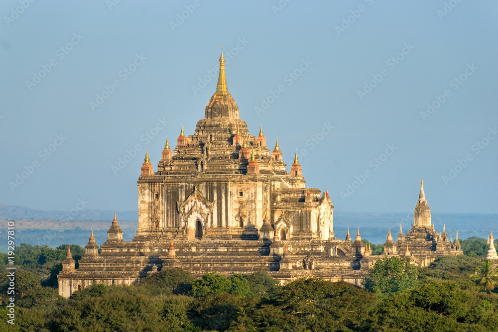 Bagan, Thatbyinnyu temple after sunrise, Myanmar..