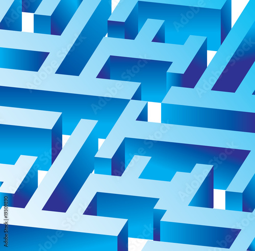 blue vector labyrinth