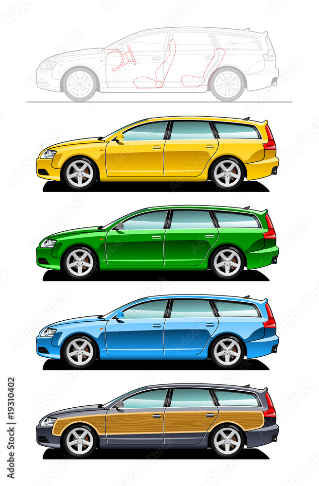 Station wagon, woodie Station wagon, woodie