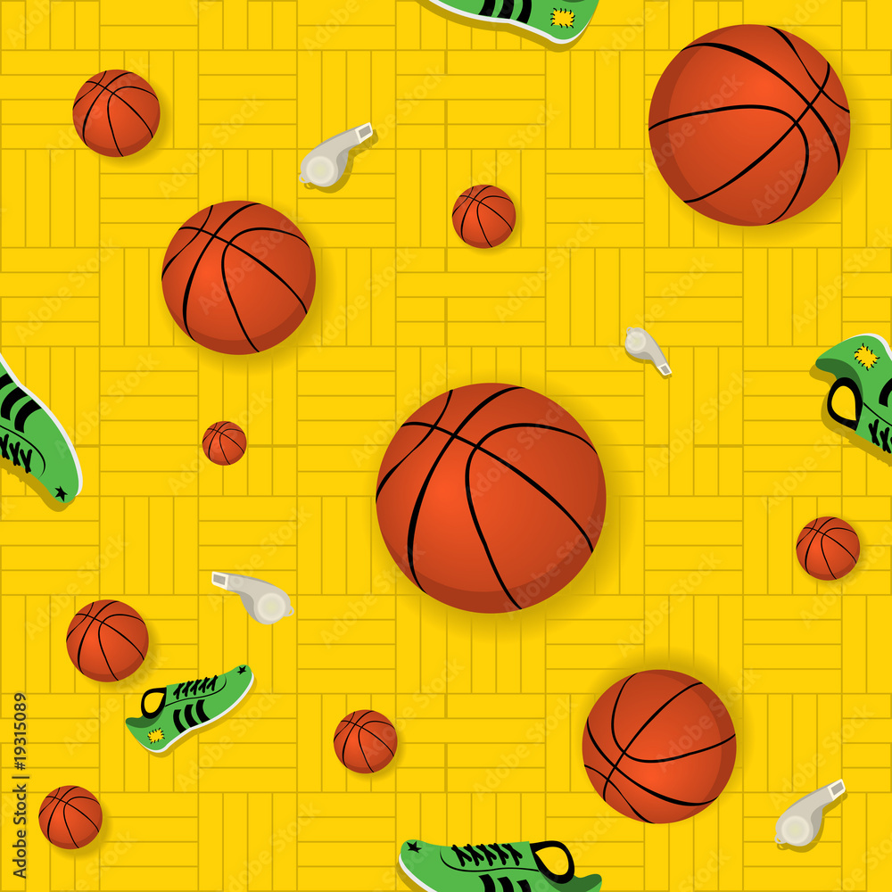 Basketball Seamless Pattern