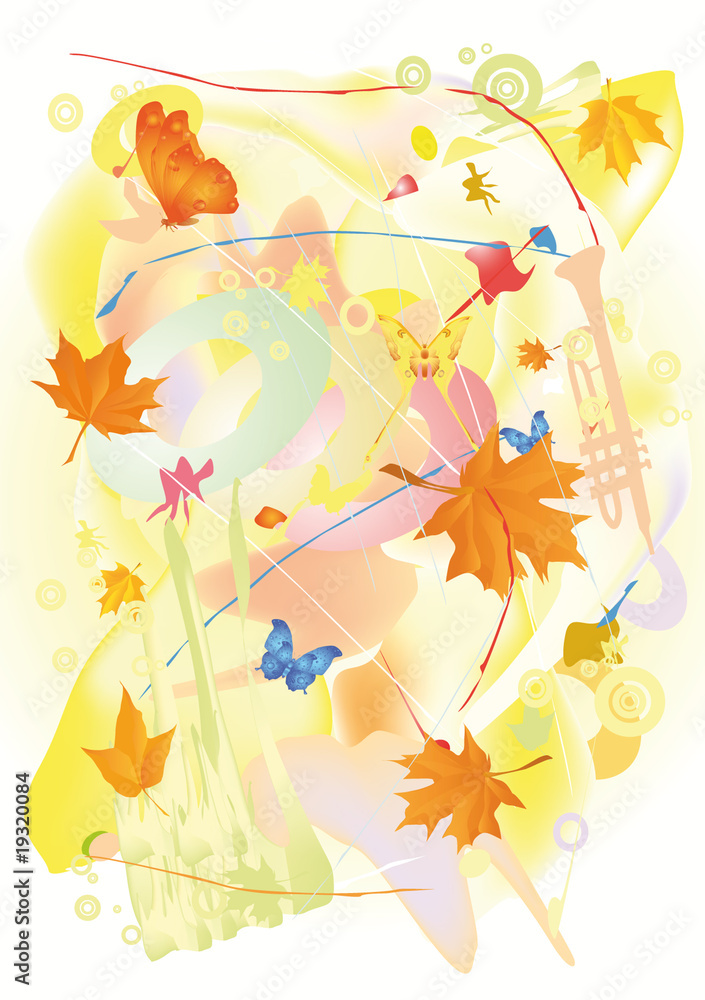 Εκτύπωση καμβά Autumn jazz