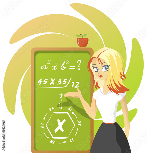 Attractive teacher