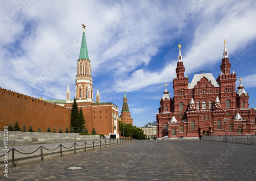 Moscow, Kremlin wall and Kremlin and  Historical museum
