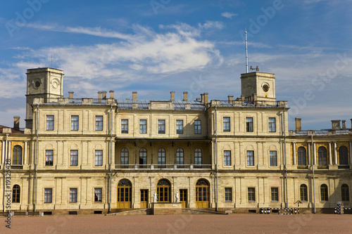 Russia,Gatchina, parade-ground before palace..