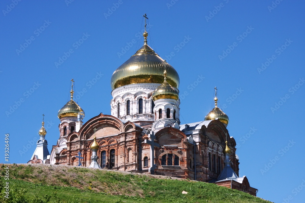 White-highland St. Nicholas Monastery in the Perm region