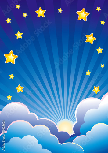 Evening sky background