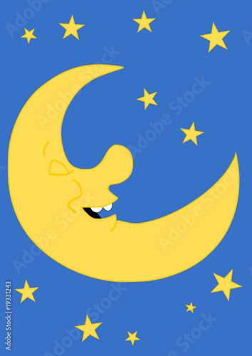 Lune qui dort