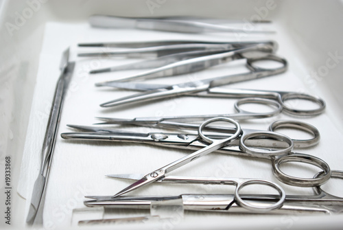 surgery tools in laboratory
