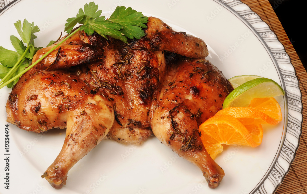 Roasted cornish game hen. Roasted cornish game hen.