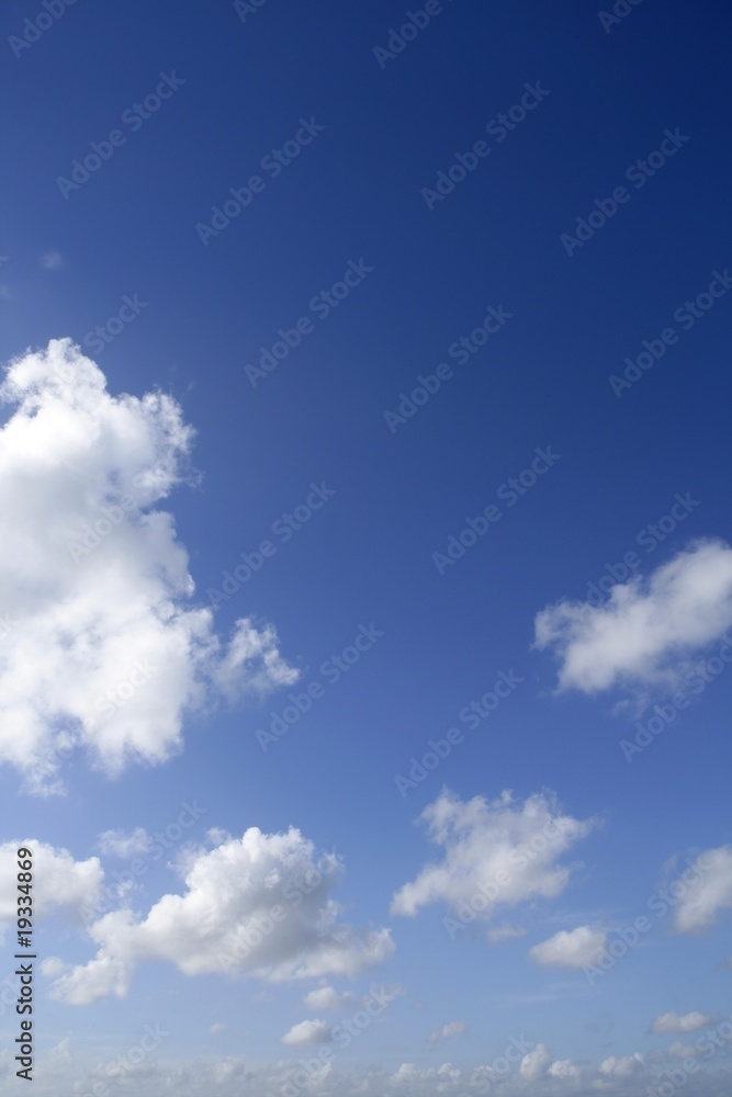 Blue sky white clouds in a summer clean day, nature Blue sky white clouds in a summer clean day, nature