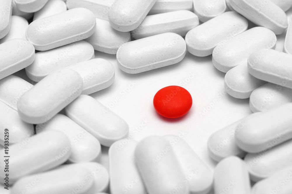 different concept with pills