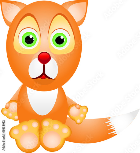 Little cartoon  fox