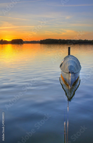 Sunset at Lyngby Lake, Denmark