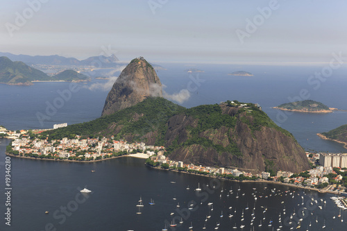 Aerial view of Sugar Loaf in Rio de Janeiro photo