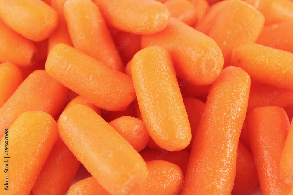 Fresh baby carrots