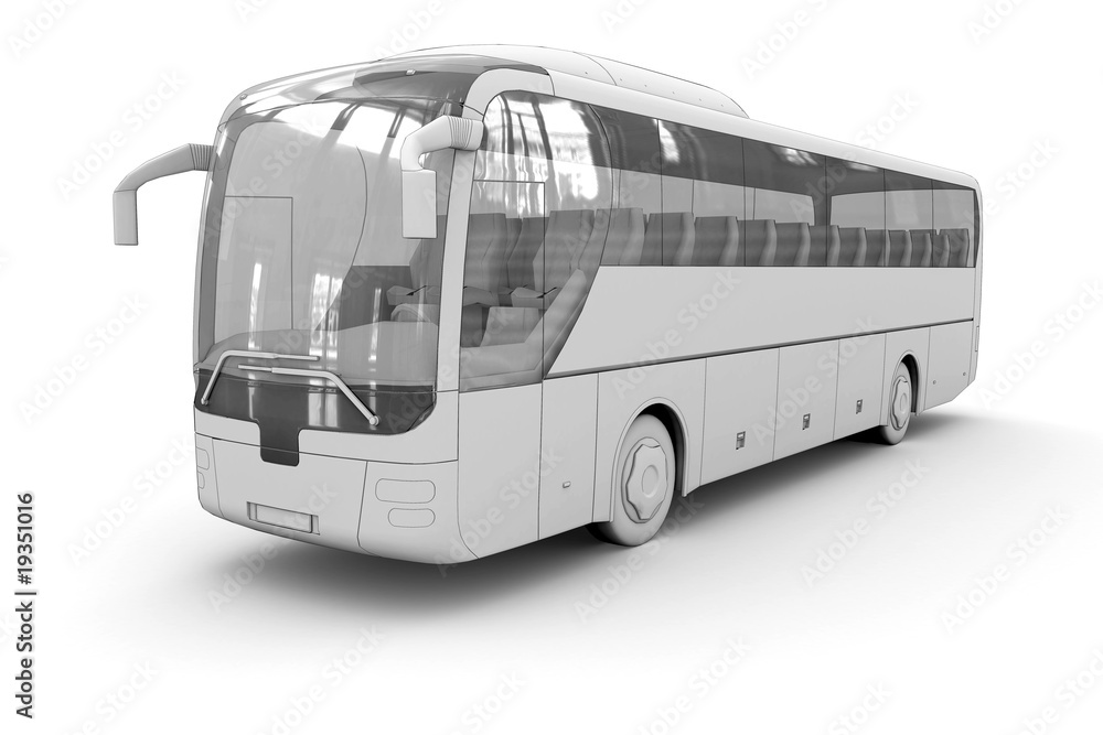 Coach - isolated on white Stock Illustration | Adobe Stock