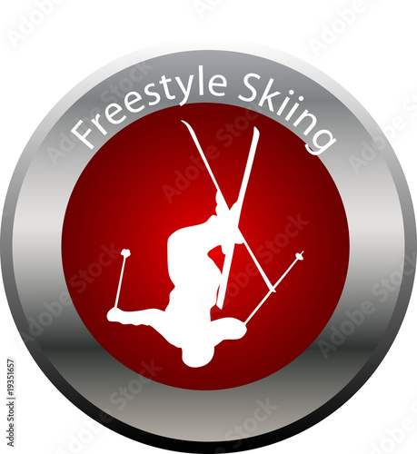 winter game button freestyle skiing