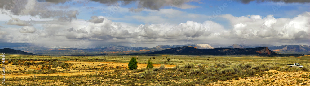 Stitched Panorama of  landscape of  Utah state. USA