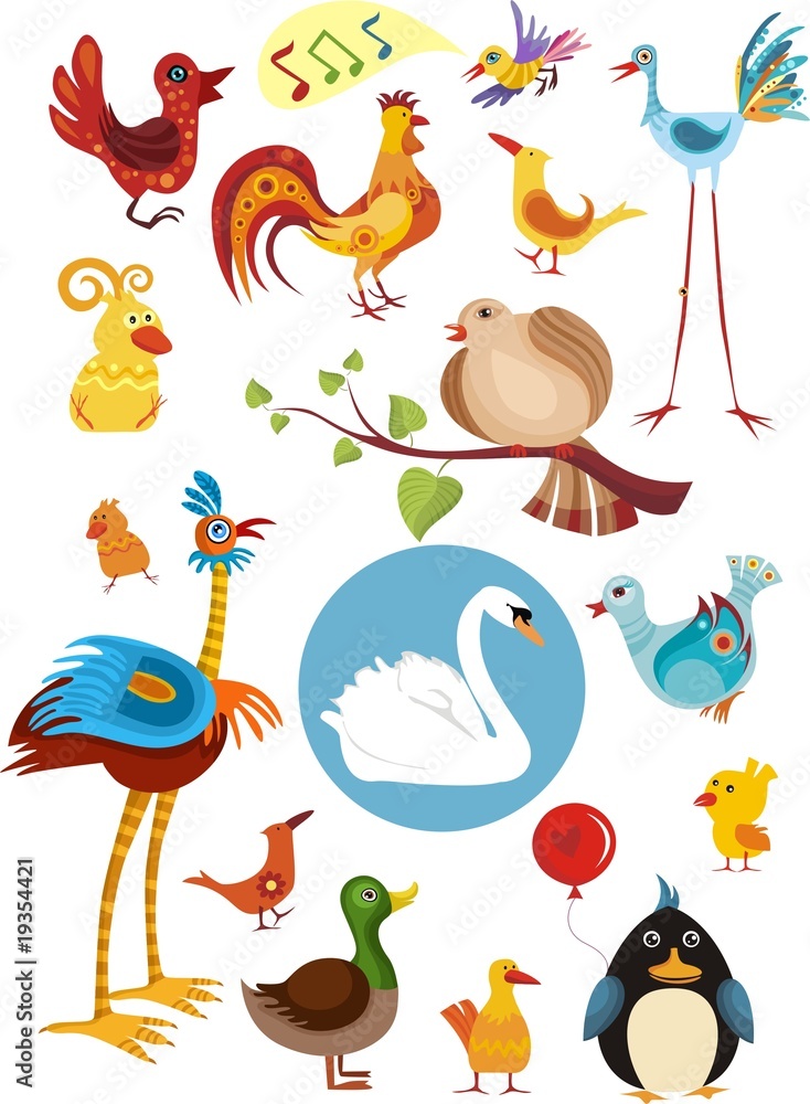 Obraz premium big bird set