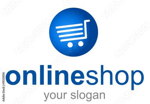 Logo Online Shop blue