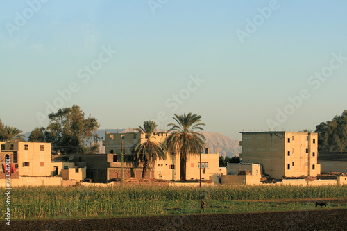 Houses along the River Nile