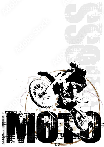 motocross circle poster background
