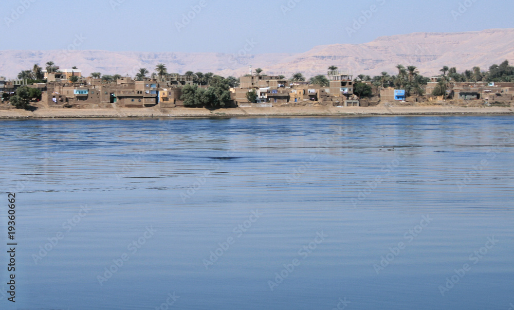 West bank of the Nile at Luxor
