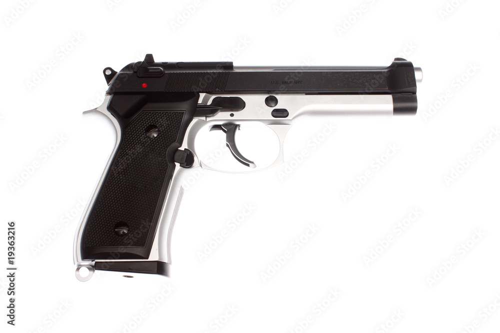 A modern semi-automatic pistol A modern semi-automatic pistol