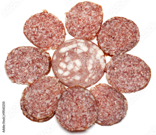 Quadro su tela Sausage slice put by pattern
