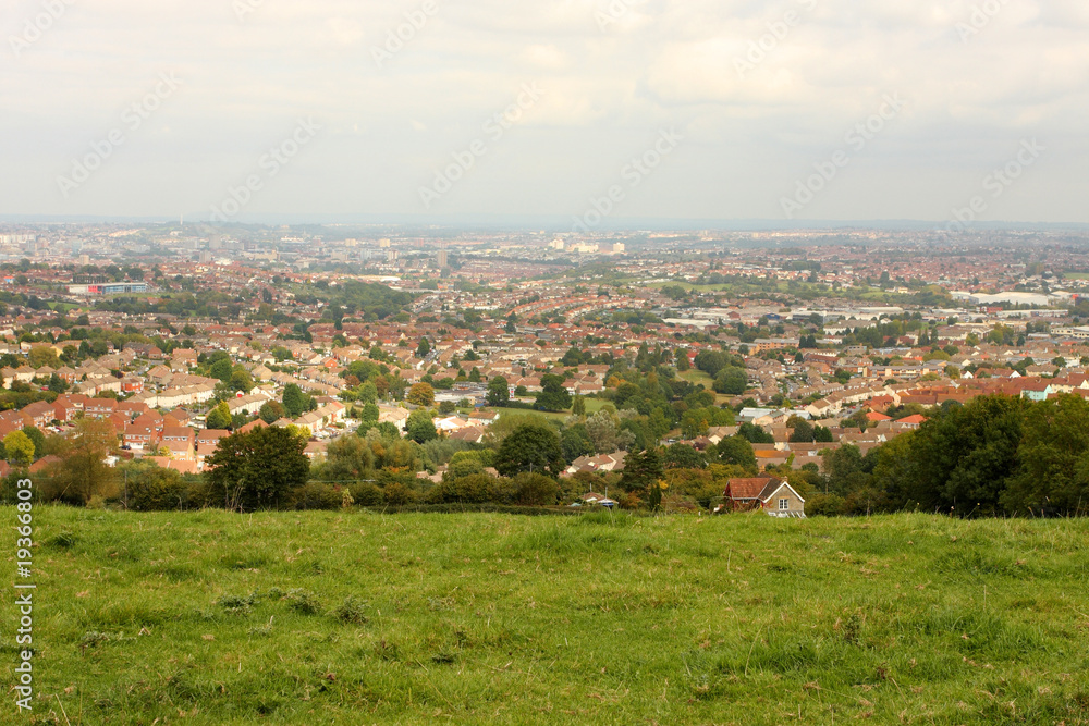 City of Bristol from Dundry, on the south of the city