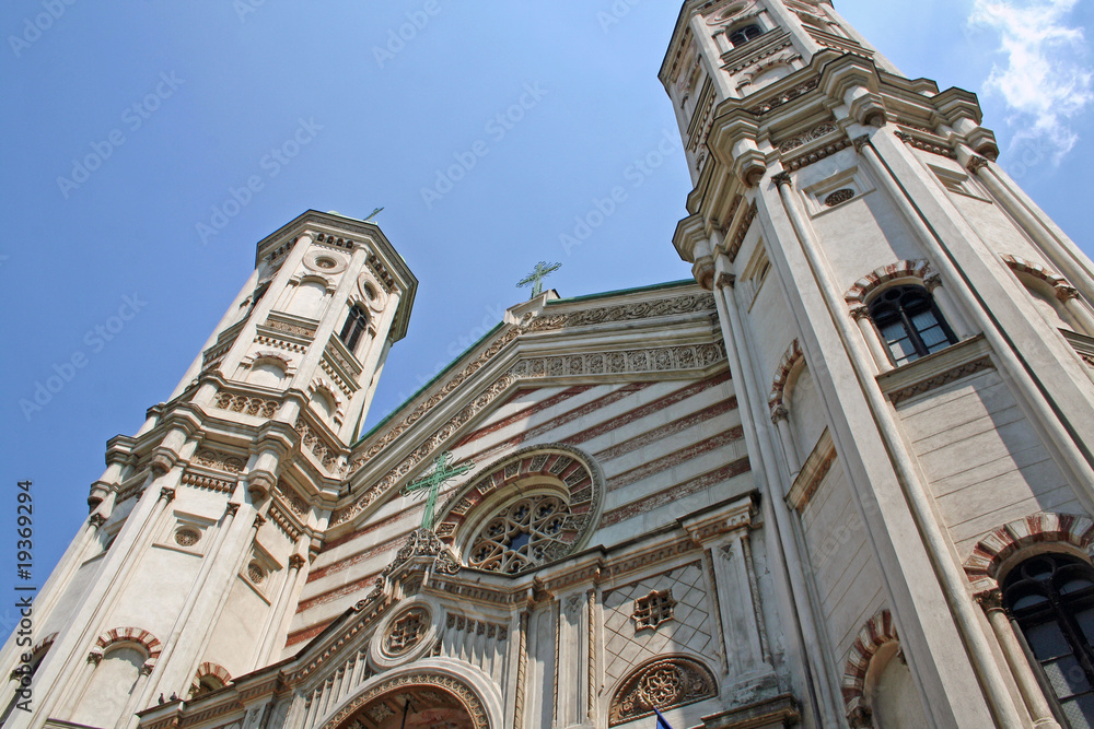 Portal einer orthodoxen Kirche in Bukarest (Rumänien)