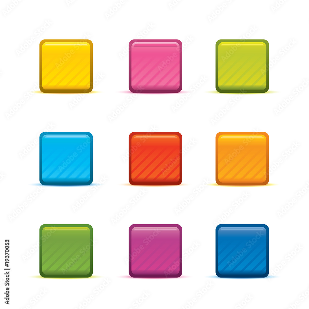 Elements - Matte Square Labels Elements - Matte Square Labels