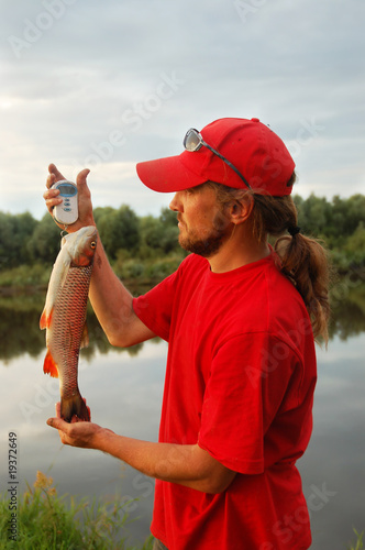 Fisherman and fish