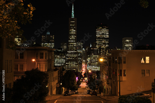 San Francisco skyline at night