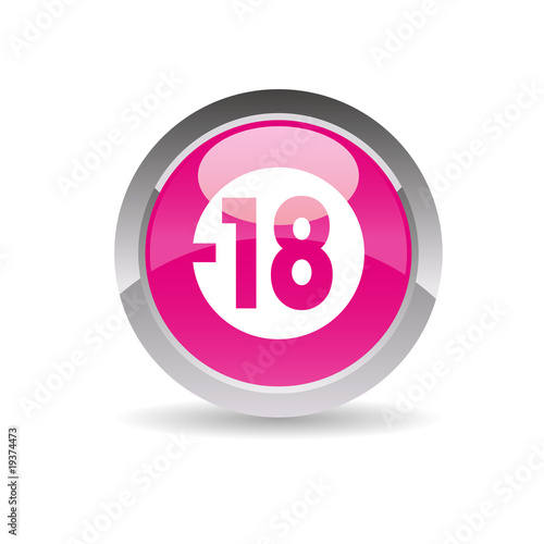 Icone site internet interdit aux moins de 18 ans