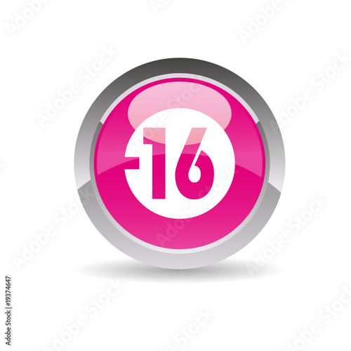 Picto internet site web interdit aux moins de 16 ans