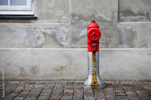 Red fire hydrant