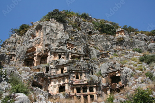 Cuadro en lienzo Ancient buildings in the city of Myra
