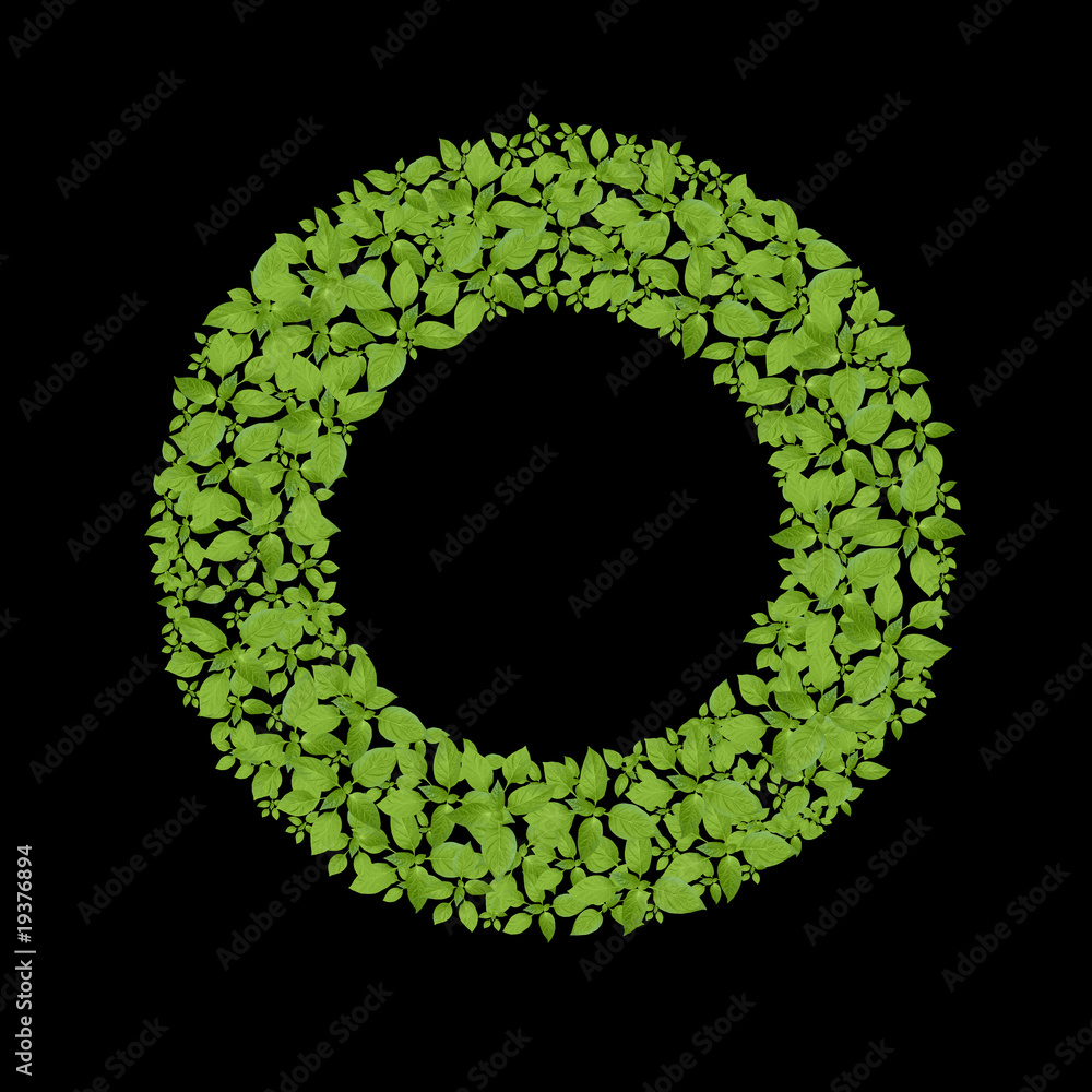 green plant circle