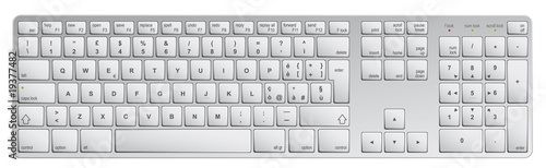 aluminium keyboard - pc version [vector in CMYK] photo