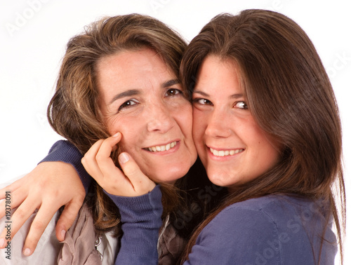 Tender portrait of a mom an...