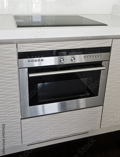 modern electric stove and oven