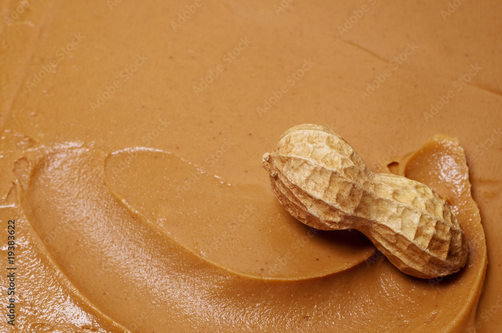 Obraz premium Raw Peanut in Peanut Butter