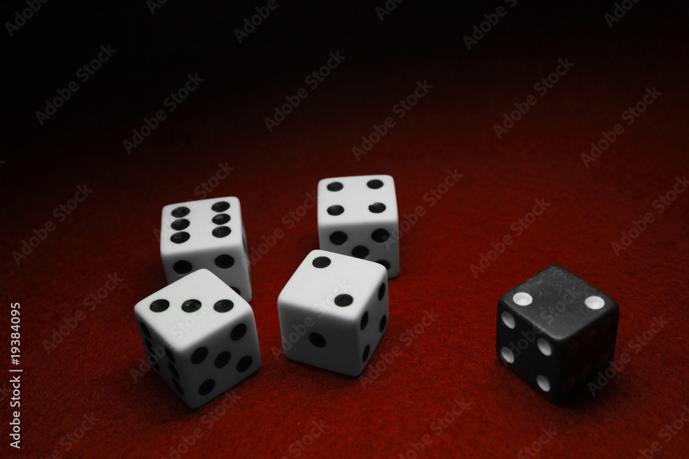 Dice over red Dice over red