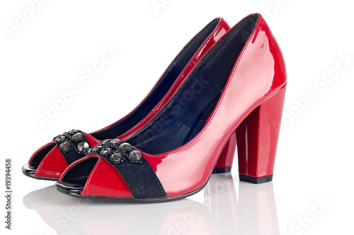 Pair of Woman Red Shoes