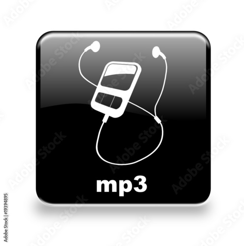 Button MP3 black