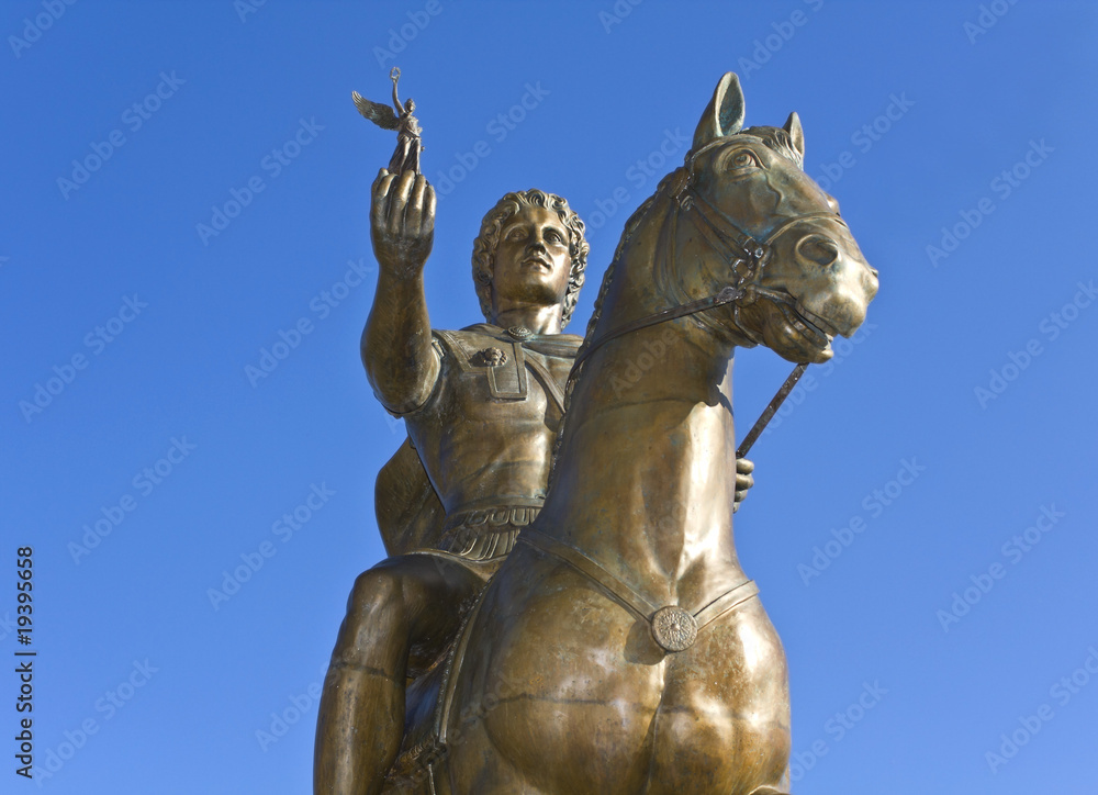 Statue of Alexander the Great at Pella in Greece Statue of Alexander the Great at Pella in Greece