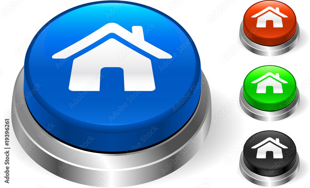 House Icon on internet button House Icon on internet button