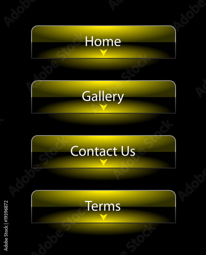 yellow web buttons